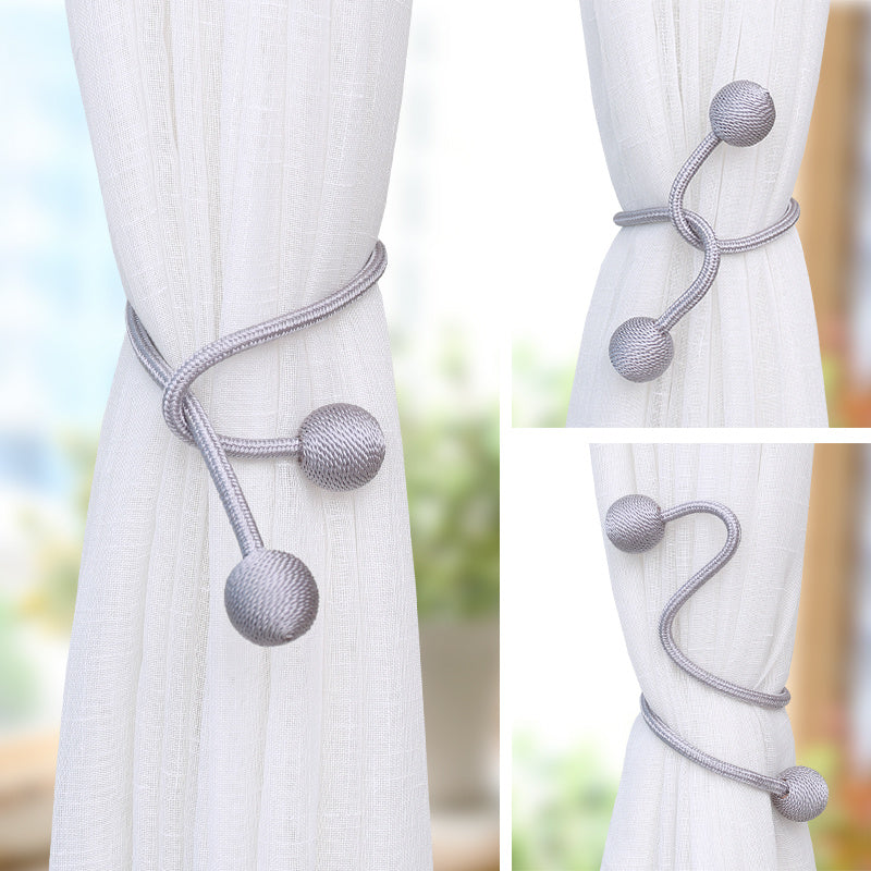 1pc Modern Curtain Tieback Binding Strap No Punching Curtain Tie Belt