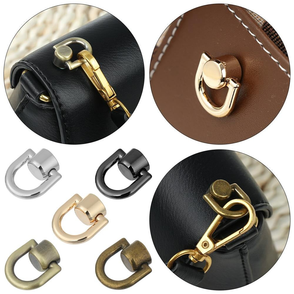 4pcs Metal Bag Rivet Nail Buckle Studs Button Handbag Belt Hanger Leather Craft