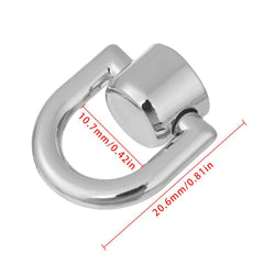 4pcs Metal Bag Rivet Nail Buckle Studs Button Handbag Belt Hanger Leather Craft
