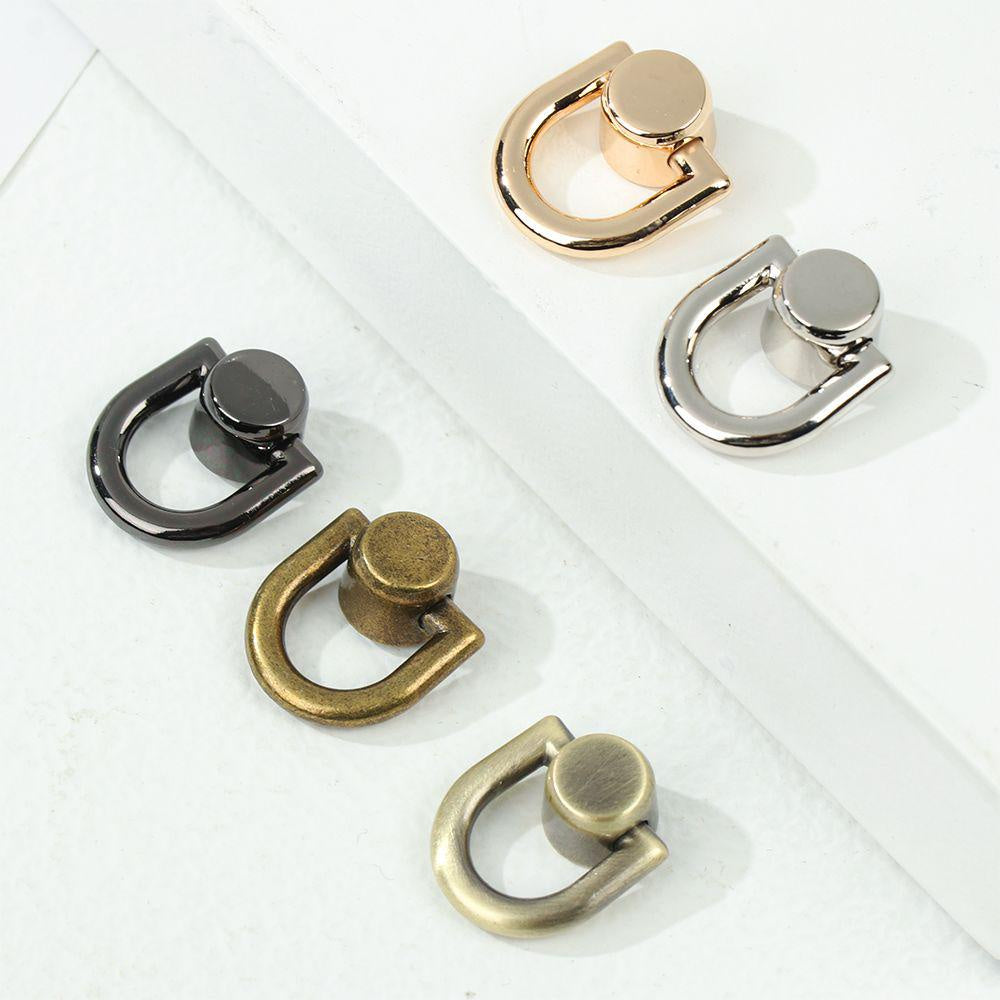 4pcs Metal Bag Rivet Nail Buckle Studs Button Handbag Belt Hanger Leather Craft