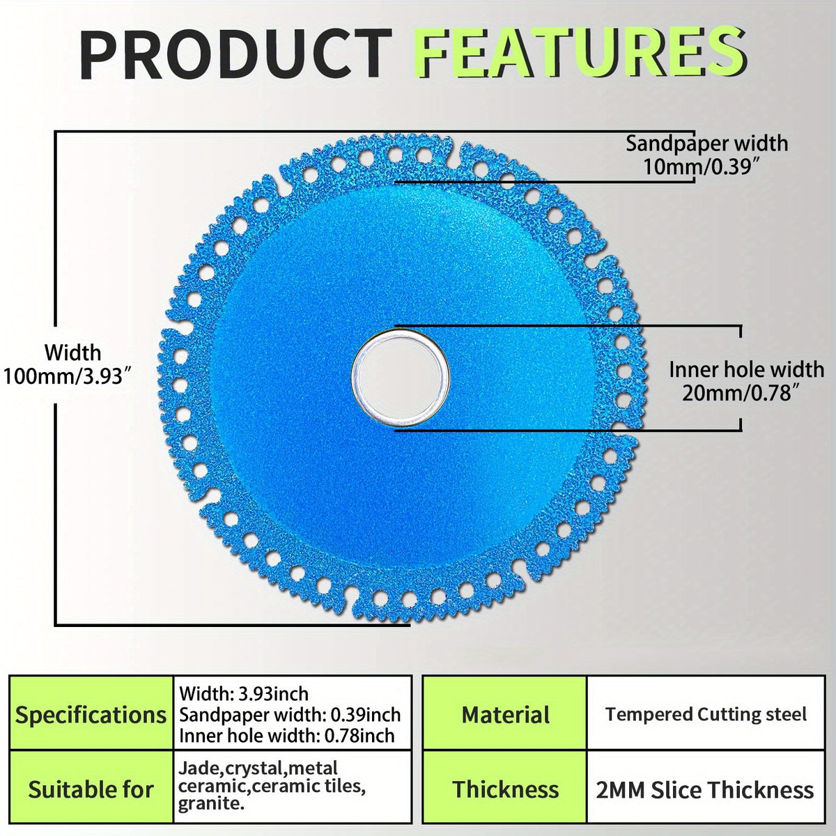 Diamond Cutting Wheel Unbreakable Disc Cut Everything in Seconds