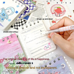 Cartoon Mini Notebook Student Pocket Journal Portable Office Notepad