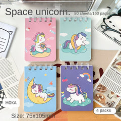 Cartoon Mini Notebook Student Pocket Journal Portable Office Notepad
