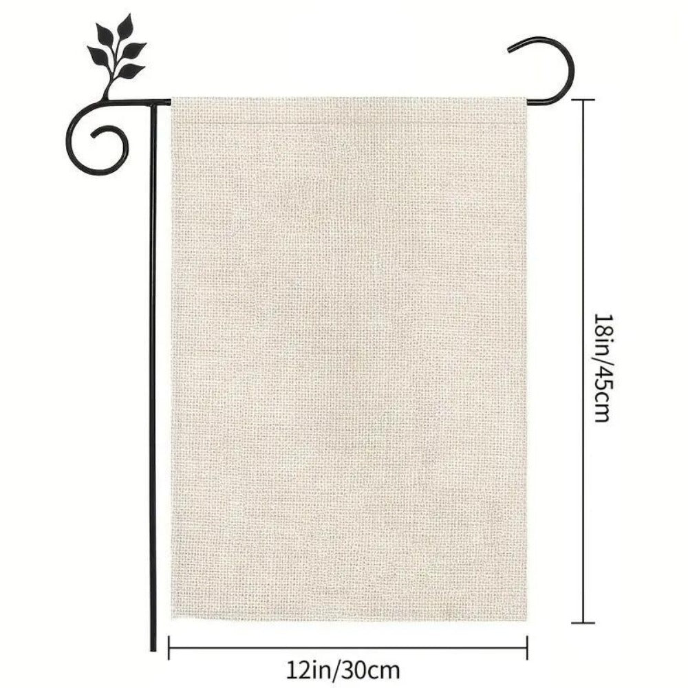 Spring Flower Garden Flag Double Sided Burlap 30x45cm Bunny Sign Yard Decor