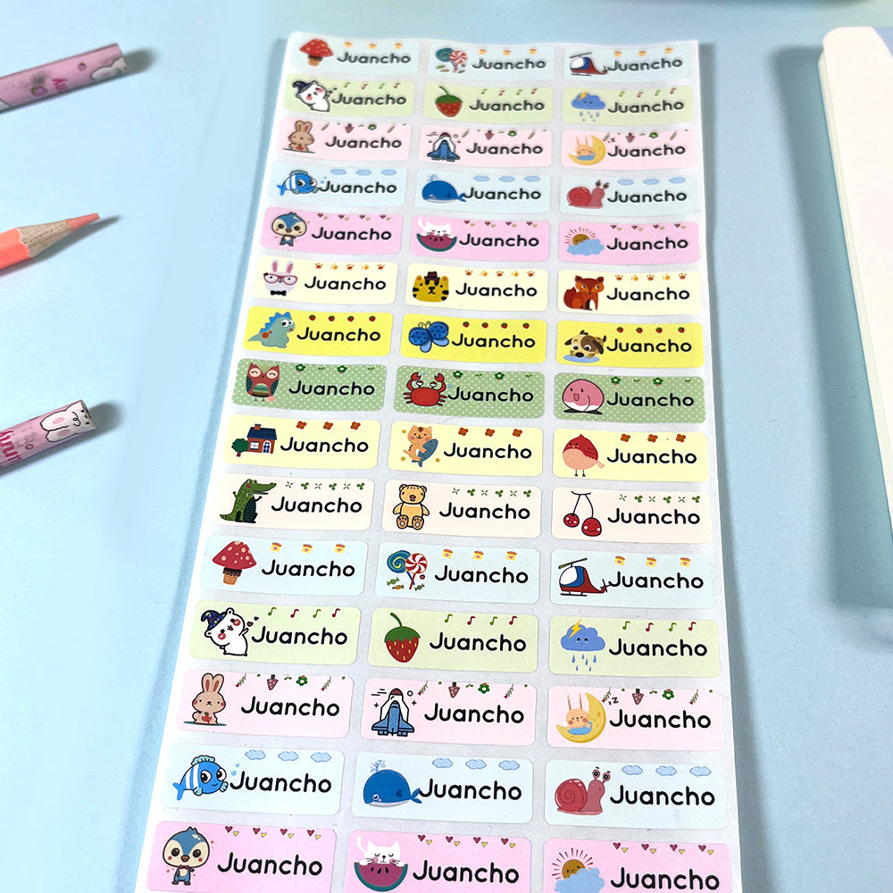 Custom Name Label Stickers Waterproof Personalized Labels for Kids