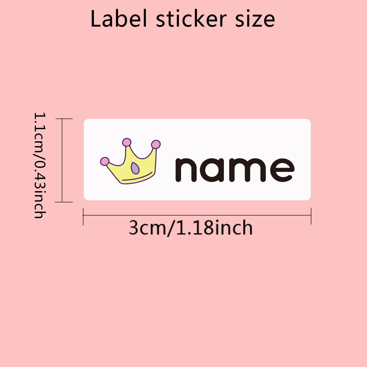 Custom Cartoon Name Sticker Waterproof Personalized