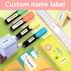 Custom Name Tag Stickers Waterproof Personalized Labels for School and Office