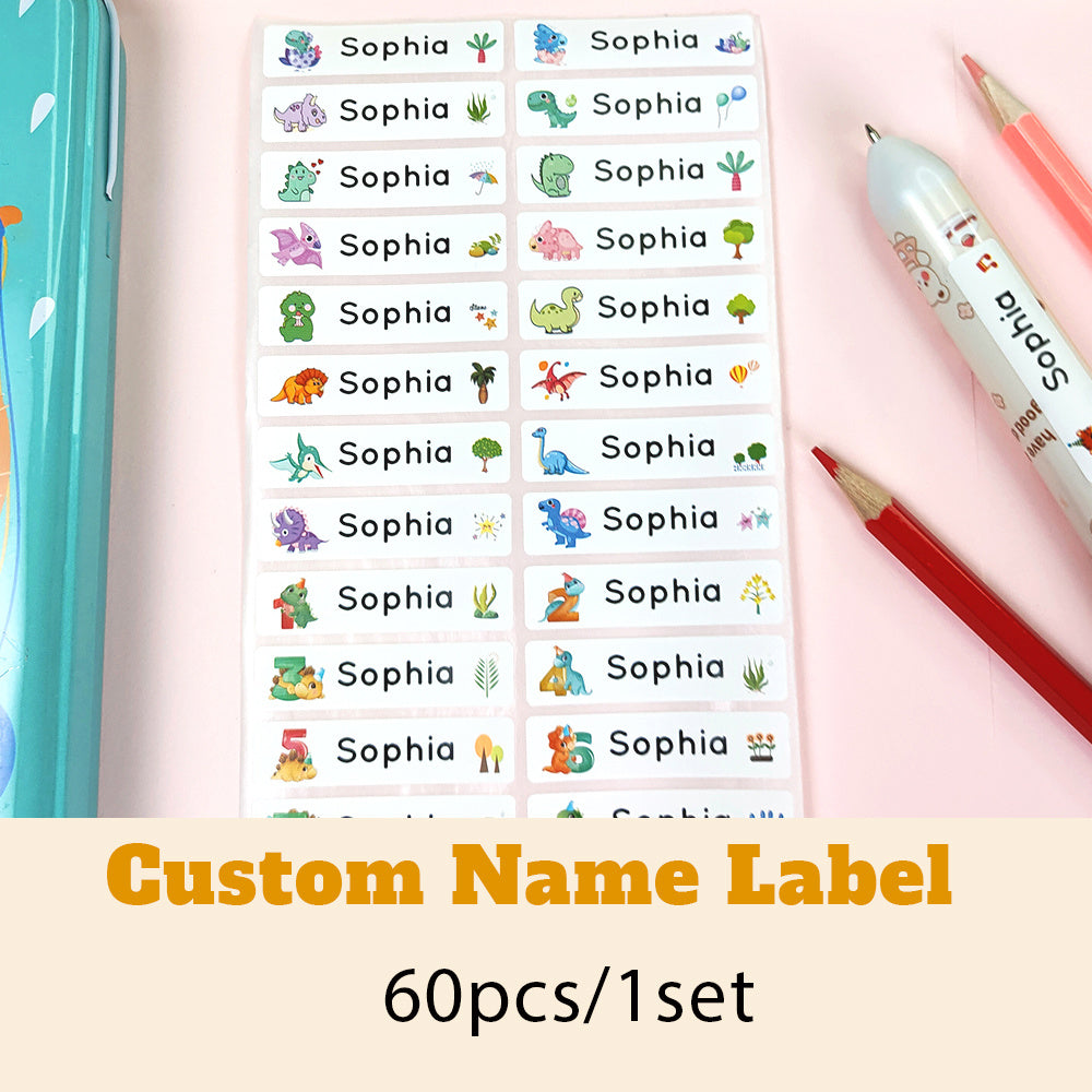 Personalized Waterproof Name Stickers for School Stationery - 60-240pcs