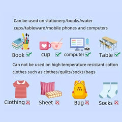 Custom Name Tag Stickers Waterproof Personalized Labels School Stationery