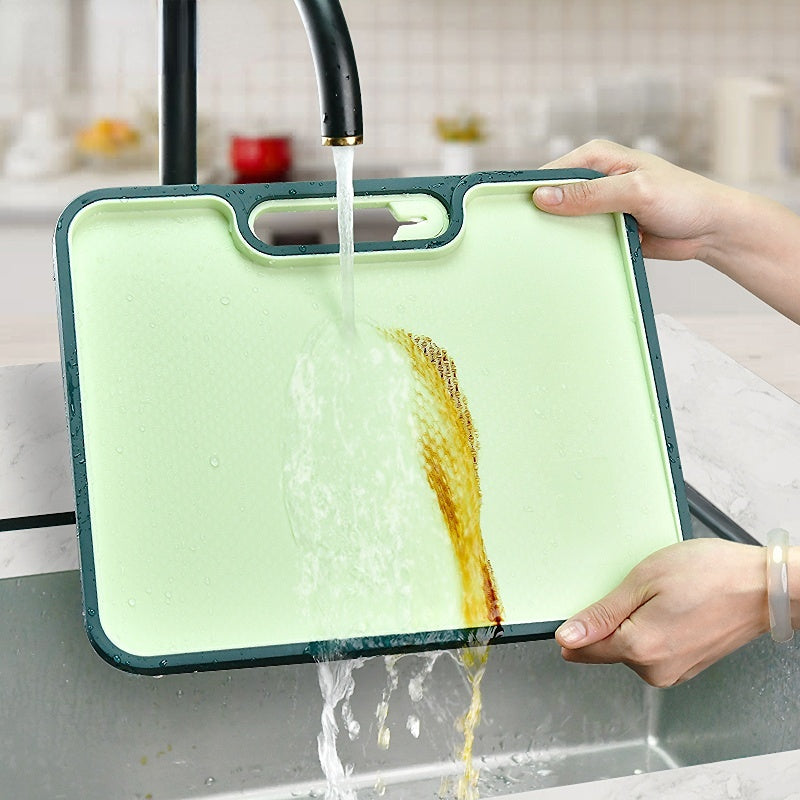 Kitchen Chopping Board W/ Handles Double-sided Cutting Board
