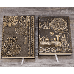 Vintage Steam Train A5 Embossed Journal Notepad