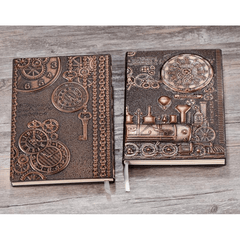 Vintage Steam Train A5 Embossed Journal Notepad