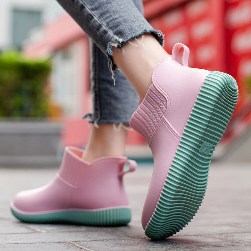 Waterproof Lightweight Ankle Rain Boots