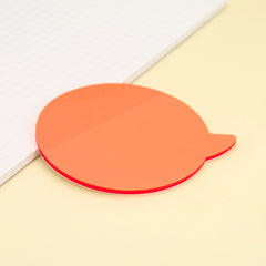 50 Pages Cartoon Sticky Notes, Various Shapes Colored PET Message In