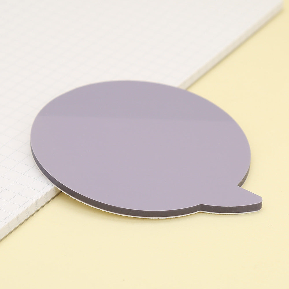 50 Pages Cartoon Sticky Notes, Various Shapes Colored PET Message In