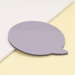 50 Pages Cartoon Sticky Notes, Various Shapes Colored PET Message In