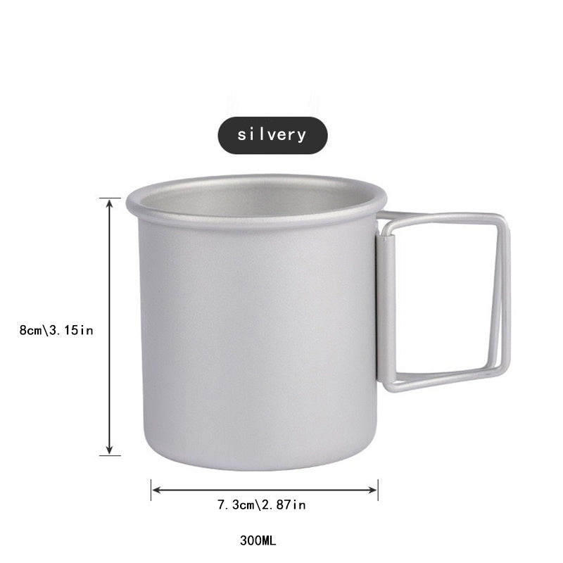 Aluminum Alloy Coffee Mug Lightweight Water Cup for Camping