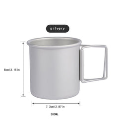 Aluminum Alloy Coffee Mug Lightweight Water Cup for Camping