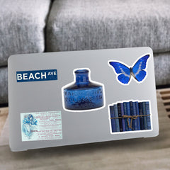 50pcs Klein Water Bottle Vinyl Stickers for Laptops and Phones