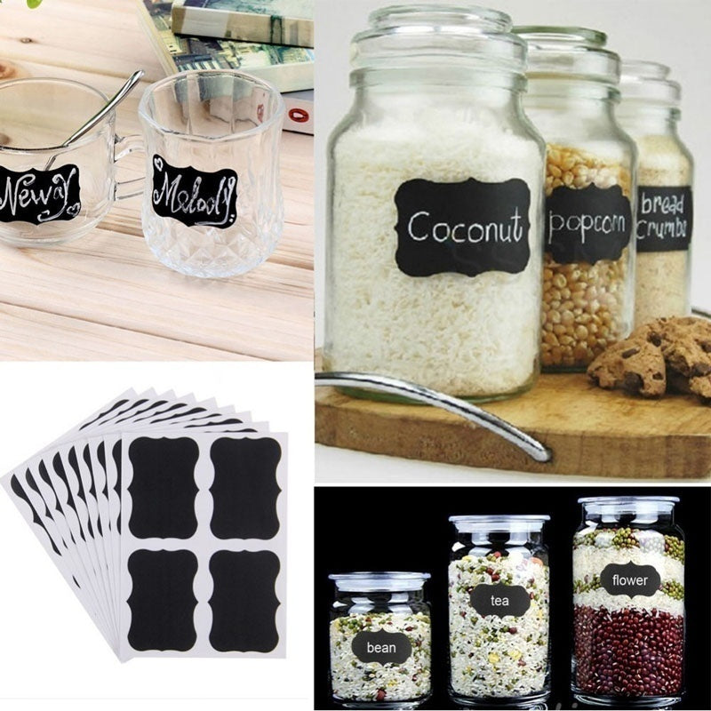 Vinyl Chalkboard Label Stickers Blackboard ChalkBoard Stickers Jar Labels