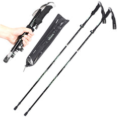 2pcs Collapsible Walking Sticks Ultralight Trekking Poles Telescopic Hiking Pole