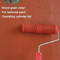 Wood Grain Pattern Paint Roller DIY Texture Pigment Printing Wall Roller