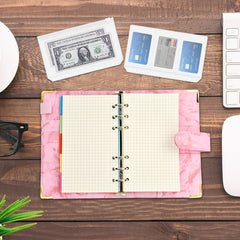 A6 Refillable Paper Set Lined Inserts 80 Sheets for 6 Ring Binder Notebook