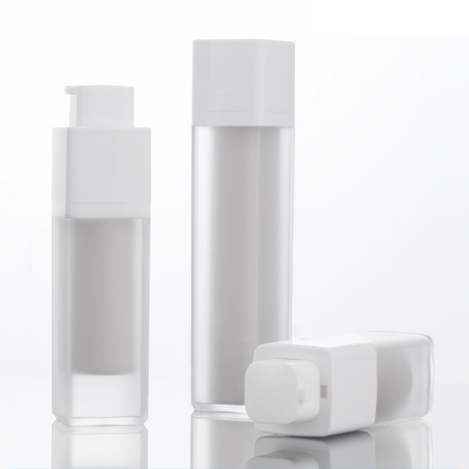 15ml 30ml 50ml Airless Lotion Bottle Refillable Cosmetic Container