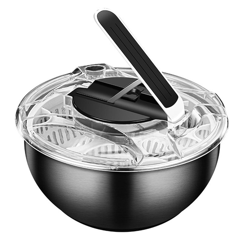 1pc Vegetable Wash Basin Stainless Steel Salad Dryer