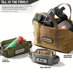 Ammo Pouch Carrier Bag with ID Patches for Range Gear