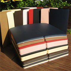5pcs DIY Folding Greeting Card Cowhide Blank Half fold Card Letter Supplies