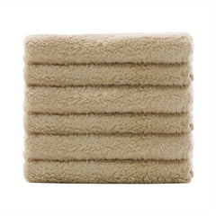 12pcs Coral Fleece Hand Towels Soft Absorbent Towel for Bathroom