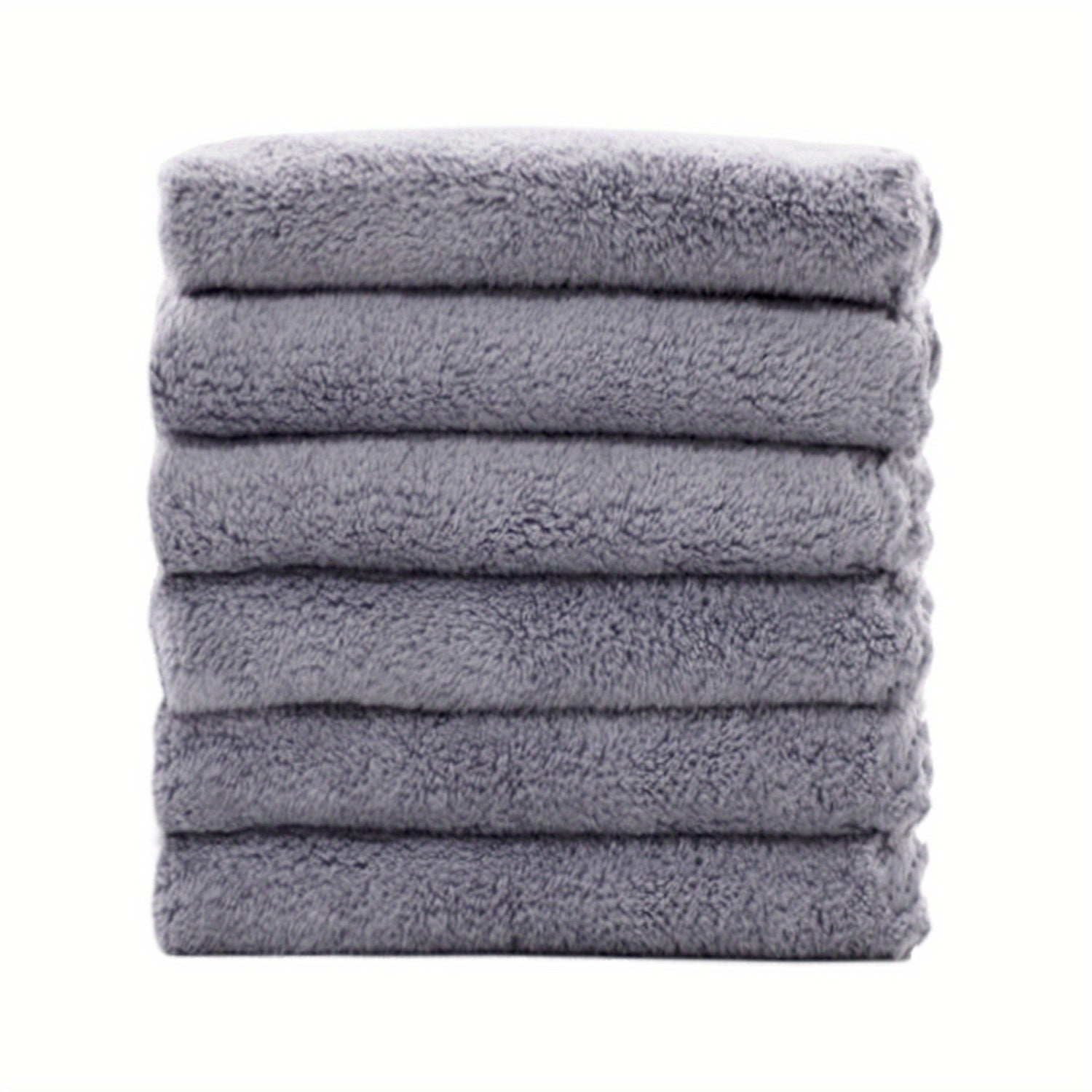 12pcs Coral Fleece Hand Towels Soft Absorbent Towel for Bathroom