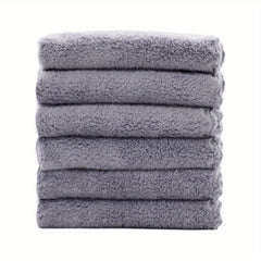 12pcs Coral Fleece Hand Towels Soft Absorbent Towel for Bathroom