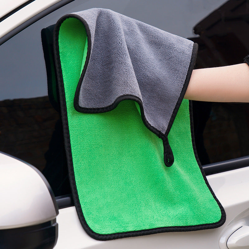 5pcs Double Layer Microfiber Cleaning Towels for Car Washing 500GSM