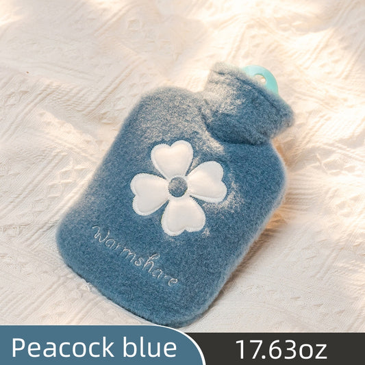 Plush Covered Hot Water Bag Home Office Travel