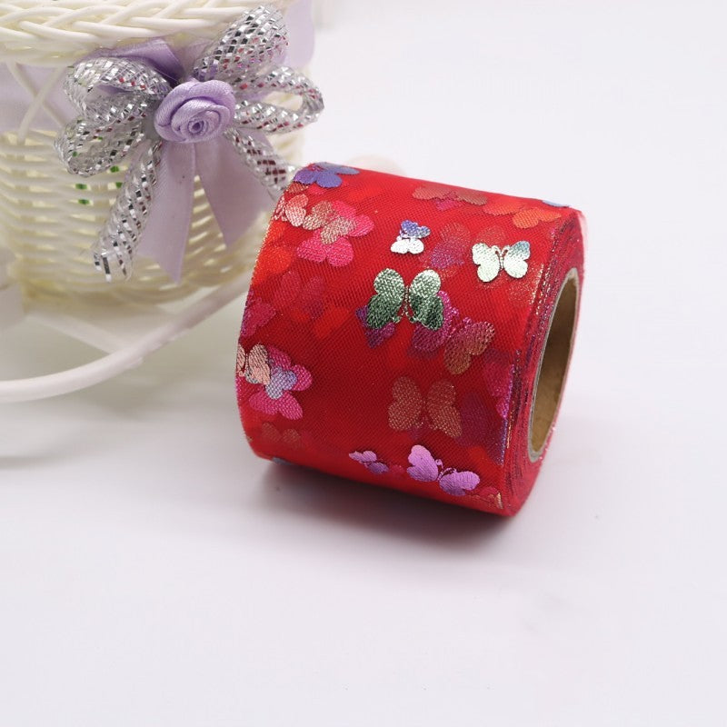 Butterfly Ribbon Bow Hairpins Set - 25 Yards