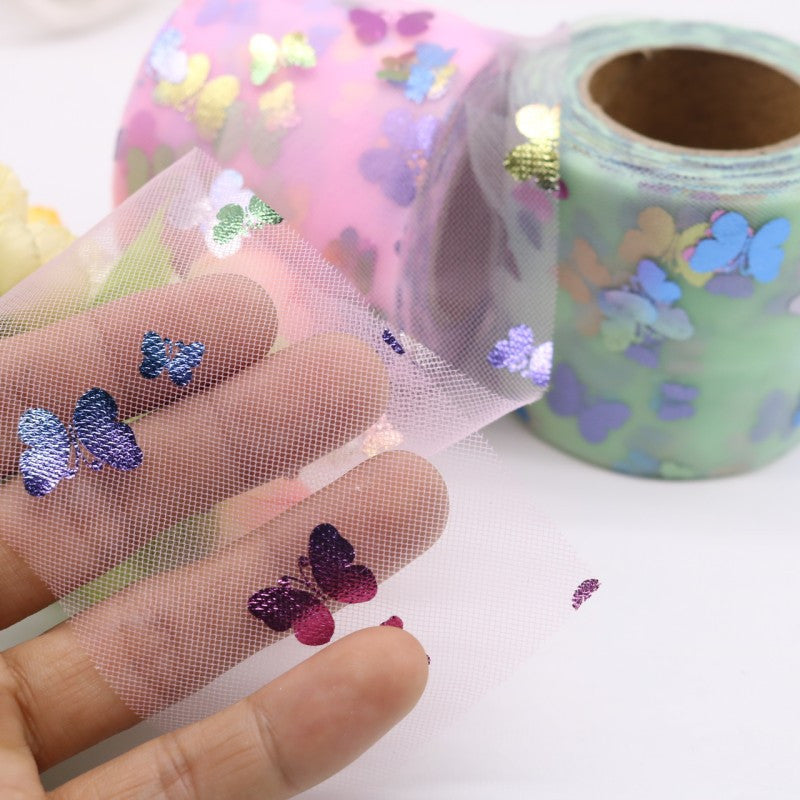Butterfly Ribbon Bow Hairpins Set - 25 Yards