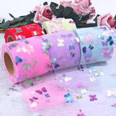 Butterfly Ribbon Bow Hairpins Set - 25 Yards