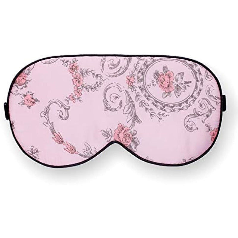 100% Silk Eye Mask Floral Print Eyeshade Cover