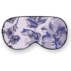 100% Silk Eye Mask Floral Print Eyeshade Cover