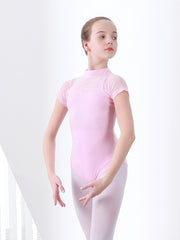 Girls Ballet Skirt Elastic Short Sleeve Dance Sports Skirt