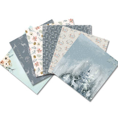 24 Sheets Christmas Pattern Paper for DIY Scrapbook and Gift Wrapping