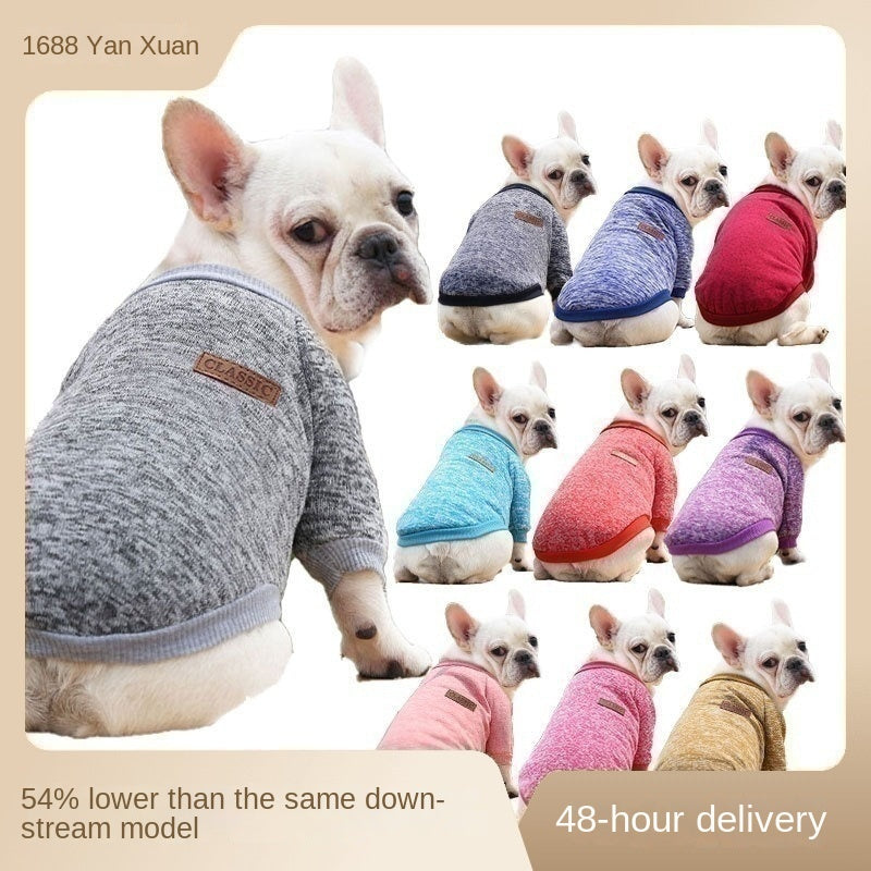 Pet Dog Cat Sweater Soft Autumn Winter Wool Apparel