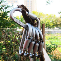 4pcs Heavy Duty Carabiner Clips for Camping Hiking