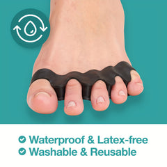4pc Silicone Toe Spacers for Bunion & Hammertoe Straighteners