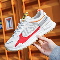 Women's Colorblock Sneakers Non Slip Breathable Mesh Lace Up