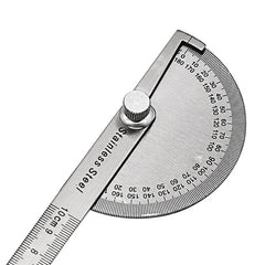 Stainless Steel 180&deg; Protractor Measuring Square Gauge 100mm