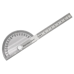 Stainless Steel 180&deg; Protractor Measuring Square Gauge 100mm