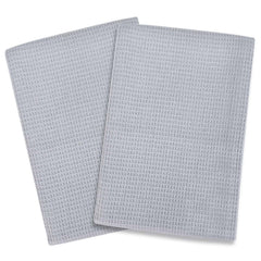 2pcs Cotton Tea Towels Absorbent Clths Solid Cleaning Rag for Household Bathroom
